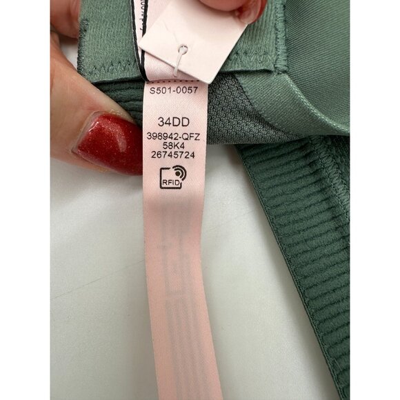 NWT Victoria’s Secret Sport Incredible Max Sports Bra 34DD High Support Green - Picture 12 of 12